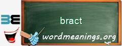 WordMeaning blackboard for bract